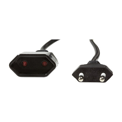Logilink Netzkabel Euro CEE 7/16 Stecker zu Dose, 1m schwarz