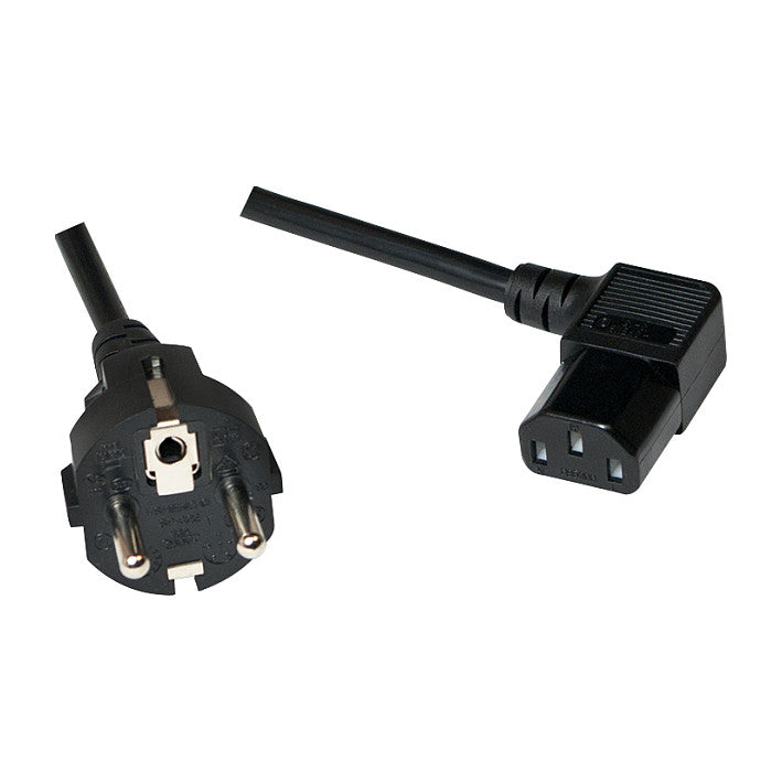 Logilink Netzkabel CEE7/7 Stecker auf C13 Buchse, 3m schwarz
