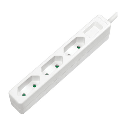 Logilink Steckdosenleiste 3-fach, 1,5m Eurostecker, weiß