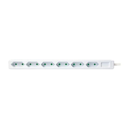Logilink Steckdosenleiste 6-fach, 1,5m für Eurostecker, weiß