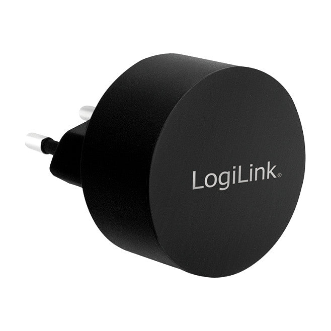 Logilink USB Steckdosenadapter 2port,10.5W,Fast Charging,sch
