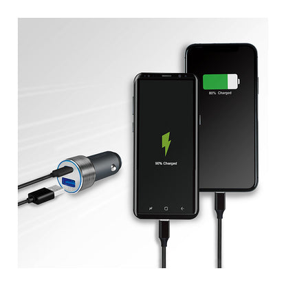 Logilink USB Kfz Ladeadapter 2Port 1xUSB-C PD,1xUSB-A QC,36W