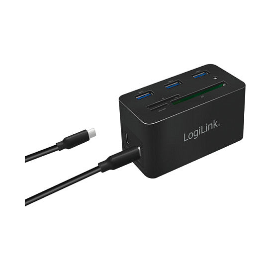 Logilink Dockingstation USB 3.2 (G1) HDMI,10-Port,PD4,schw.