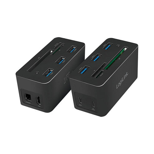 Logilink Dockingstation USB 3.2 (G1) HDMI,10-Port,PD4,schw.