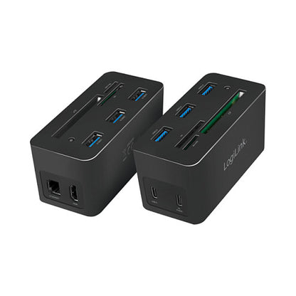 Logilink Dockingstation USB 3.2 (G1) HDMI,10-Port,PD4,schw.