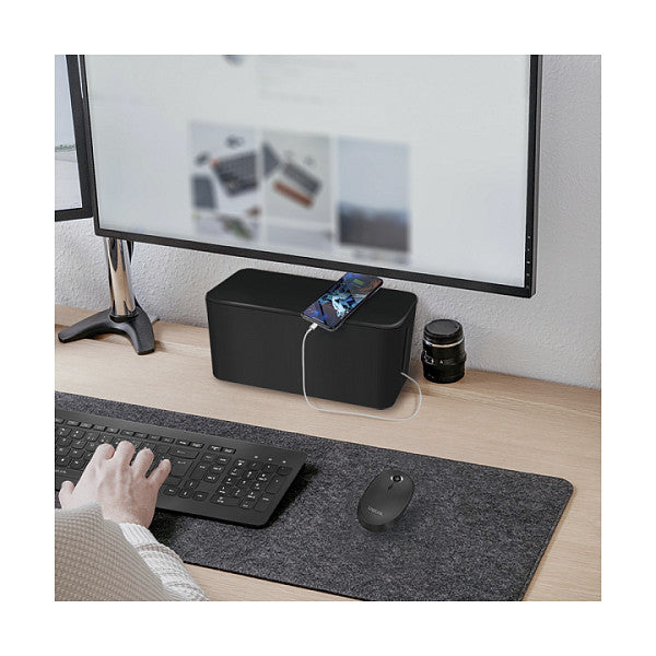 Logilink Kabelbox-Set, 3 Größen, schwarz