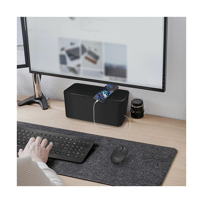 Logilink Kabelbox-Set, 3 Größen, schwarz
