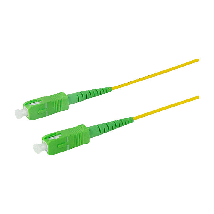 Fibre optic patch cable - OS2 - SC/APC to SC/APC - simplex - singlemode - yellow G.657.A2 - 10 m