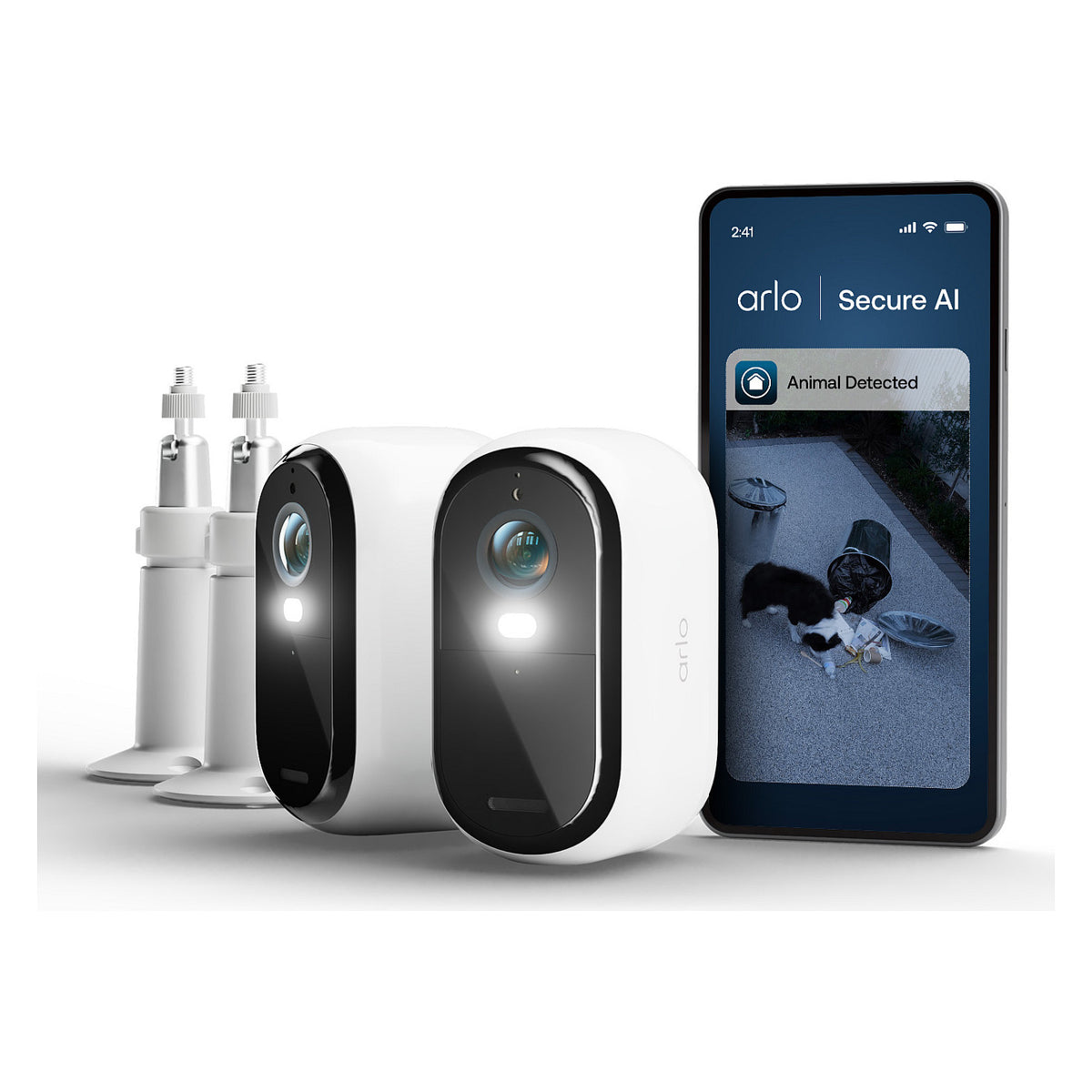ARLO E3 HD 2-CAMS + 2X MOUNTS