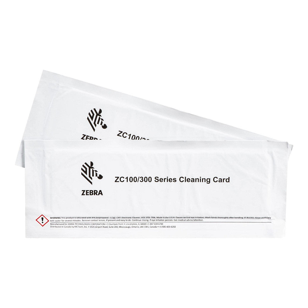 Zebra ZC100/ZC300 Druckerreinigungskarten 2er Pack