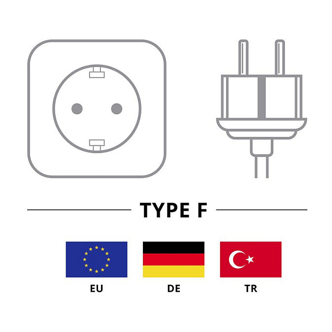 Goobay Kaltgerte-Anschlusskabel C13 > Schutzkontakt-Stecker (schwarz, 1,5 Meter, abgewinkelter Stecker)