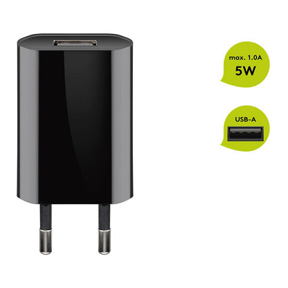 Goobay USB-Ladegert 1 A (5W) schwarz (schwarz)