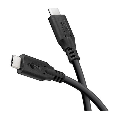 Kabel USB-C <=> USB-C 3.2 Gen2, 10 Gbit/s, 1m, black Power Delivery 3.0, 100W, 4K, 60Hz