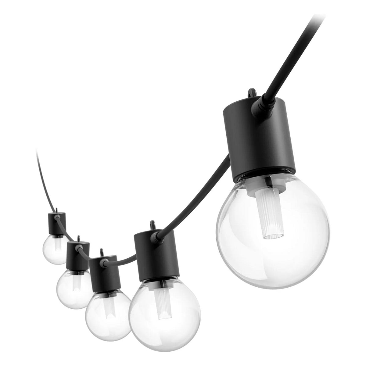 Philips Hue Festavia Globe Außenlichterkette, White and Color Ambiance, 14 m Länge, 20 Lampenkugeln, dimmbar, Steuerung per Hue App