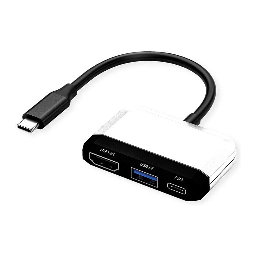 VALUE Display Adapter USB Typ C - HDMI, USB 3.2 Gen 1 Typ A, Typ C PD