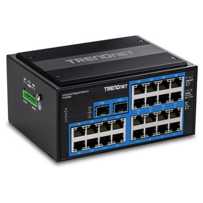 TRENDnet TI-G262 DIN-Rail Switch, 26-Port Industrial Gigabit