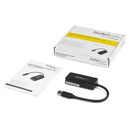 USB31000SPTB USB 3.0 to Gigabit NIC Adapter with USB Port