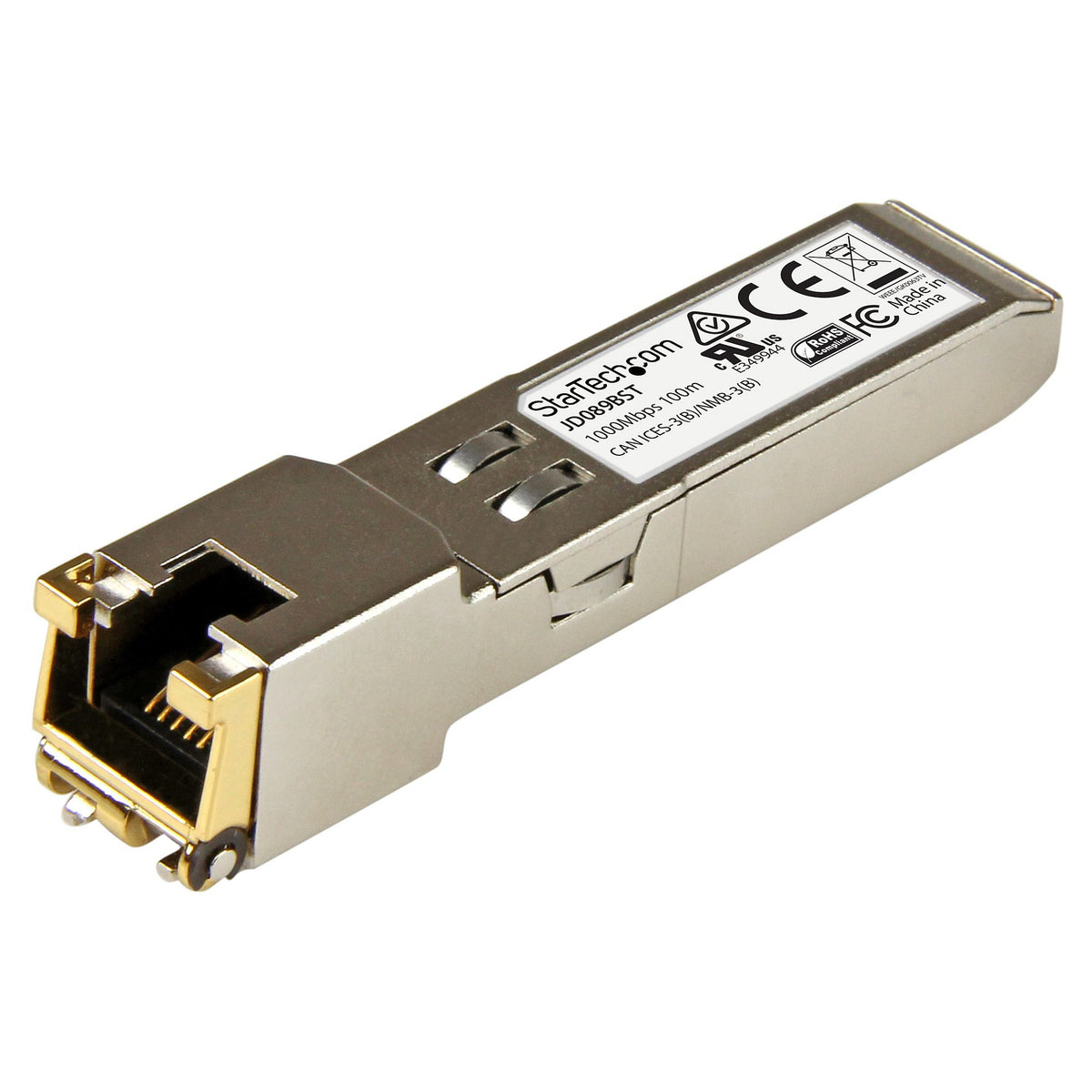 Gigabit RJ45 Copper SFP Transceiver Module - HP JD089B Compatible - 100m