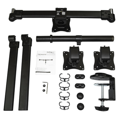 STARTECH.COM Dreifach Monitorarm fr Surround Setup - Untersttzt 3 monitore bis zu 24 Zoll - Werkzeuglose Hhenverstellung