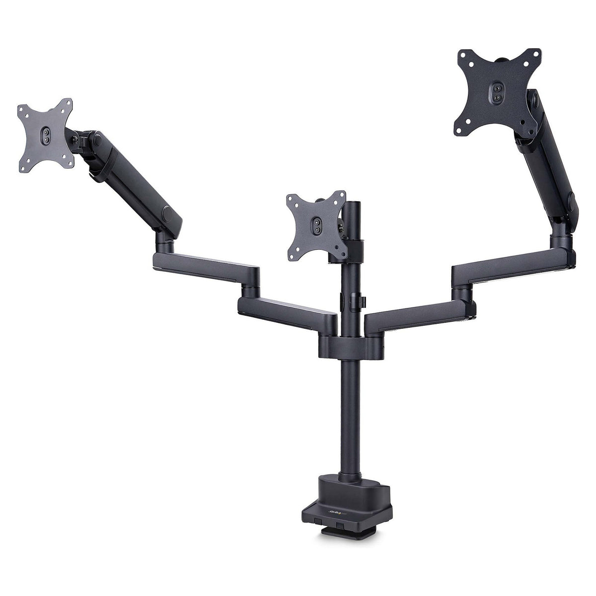 StarTech.com Monitortischhalterung, 3x 27 in Monitore, VESA 75x75/100x100 - Befestigungskit - einstellbarer Arm - für 3 LCD-Anzeigen