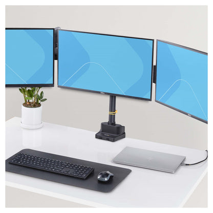 StarTech.com Monitortischhalterung, 3x 27 in Monitore, VESA 75x75/100x100 - Befestigungskit - einstellbarer Arm - für 3 LCD-Anzeigen