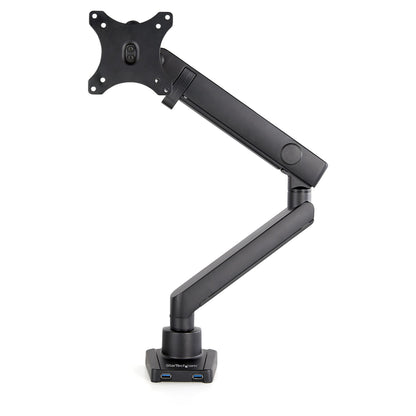 StarTech.com Desk Mount Monitor Arm with 2x USB 3.0 ports, Slim Full Motion Adjustable Single Monitor VESA Mount up to 17.6lbs (8kg)