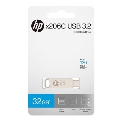 STICK HP x206C - USB-Flash-Laufwerk - 32 GB - USB 3.2 (HPFD206C-A-32)