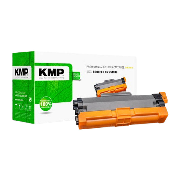 KMP 1270,3000 black ersetzt Brother TN2510XL