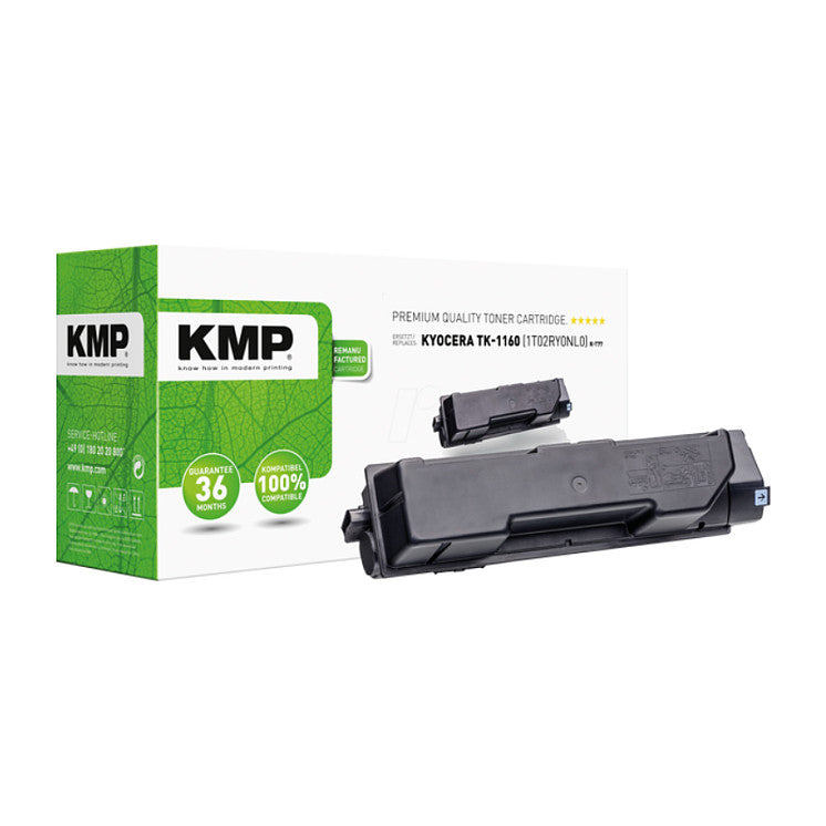 KMP 2913,0000 black ersetzt Kyocera TK1160 (1T02RY0NL0)