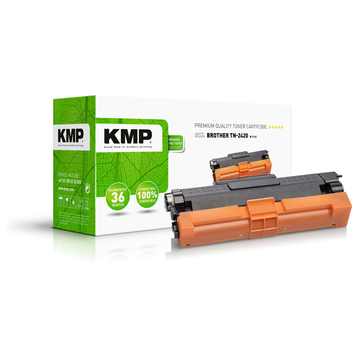 KMP 1267,3000 black ersetzt Brother TN2420