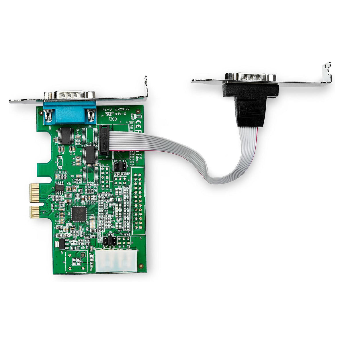 STARTECH.COM 2 Port Serielle Schnittstellenkarte PCIe mit 16950 UART - Serial Adapter - 921,4 Kbps - Windows und Linux