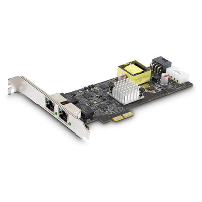 STARTECH.COM 2-Port 2.5Gbps NBASE-T PoE Netzwerkkarte Dual Intel I225-V 802.3af/at PoE+ Multi-Gigabit NIC Windows/Linux