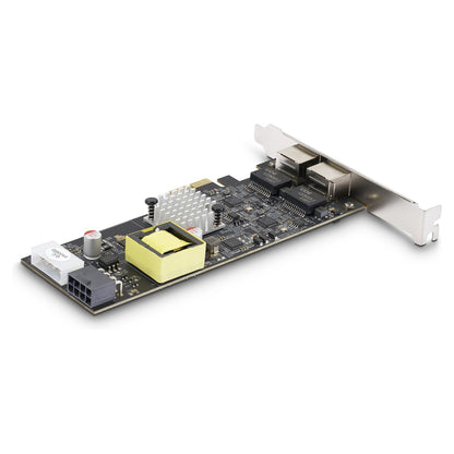 STARTECH.COM 2-Port 2.5Gbps NBASE-T PoE Netzwerkkarte Dual Intel I225-V 802.3af/at PoE+ Multi-Gigabit NIC Windows/Linux