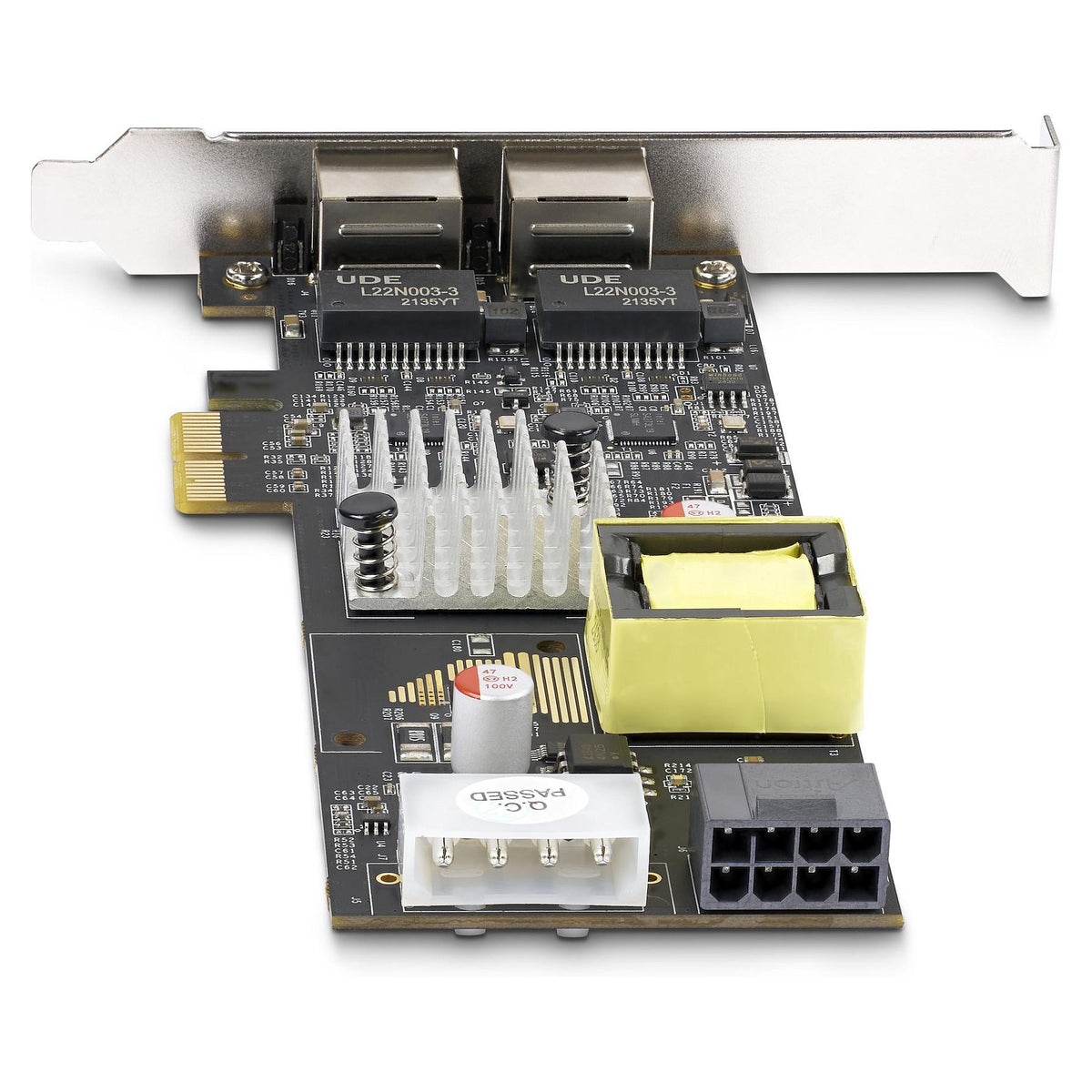 STARTECH.COM 2-Port 2.5Gbps NBASE-T PoE Netzwerkkarte Dual Intel I225-V 802.3af/at PoE+ Multi-Gigabit NIC Windows/Linux