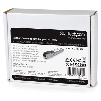 STARTECH.COM Cisco kompatibles Gigabit RJ45 Kupfer SFP Transceiver Modul - Mini-GBIC