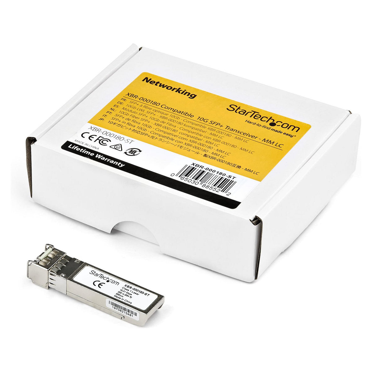 STARTECH.COM JD092B-ST Transceiver Modul SFP+ Module 10GBase-LRM HP kompatibel Glasfaser 850nm LC Multimode mit DDM