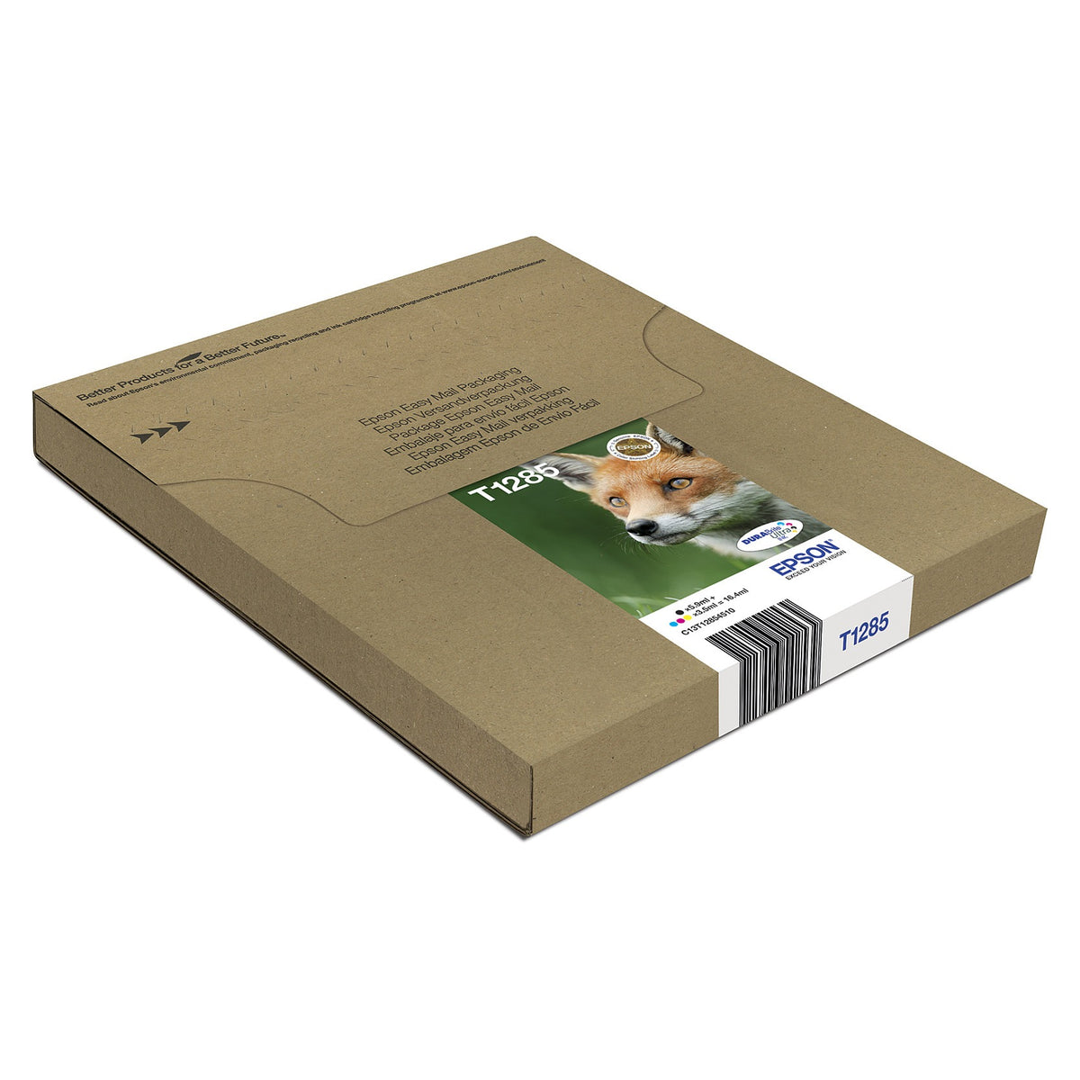 Epson Original Easy Mail Packing T1285 Fuchs Druckerpatronen 4er Multipack BK/C/M/Y (C13T12854511)