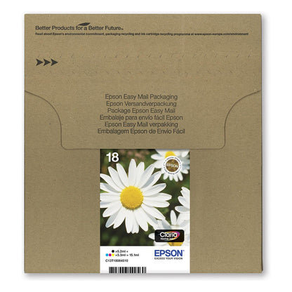 Epson Original Easy Mail Packing 18 Gänseblümchen Druckerpatronen - 4er Multipack (C13T18064511)