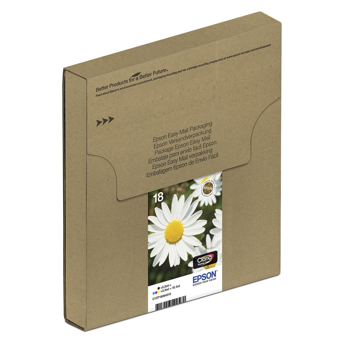 Epson Original Easy Mail Packing 18 Gänseblümchen Druckerpatronen - 4er Multipack (C13T18064511)