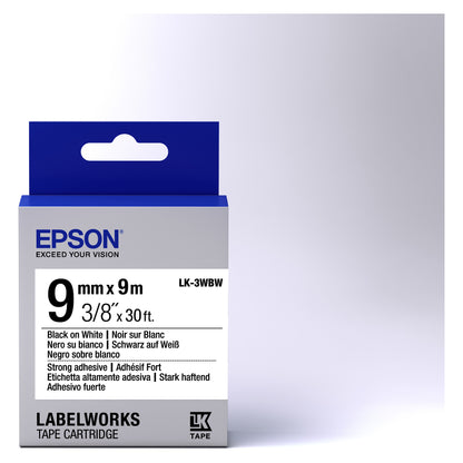 Epson LabelWorks LK-3WBW - Black on white - Roll (0.9 cm x 9 m) (C53S653007)