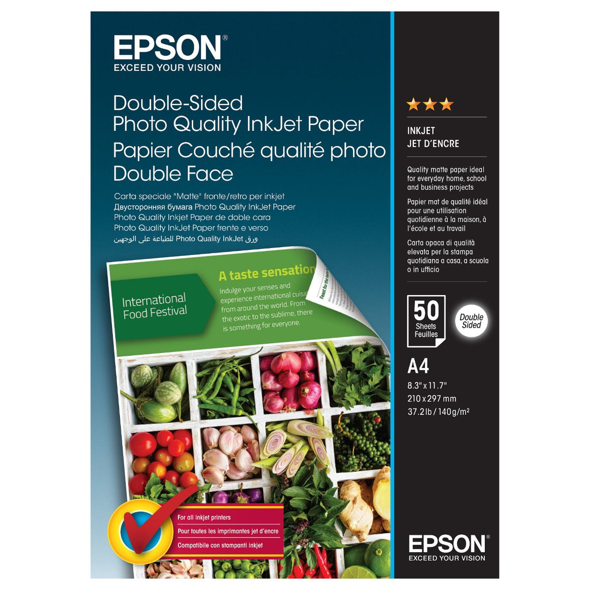 Epson Fotopapier Double-Sided DIN A4 matt 140 g/m²