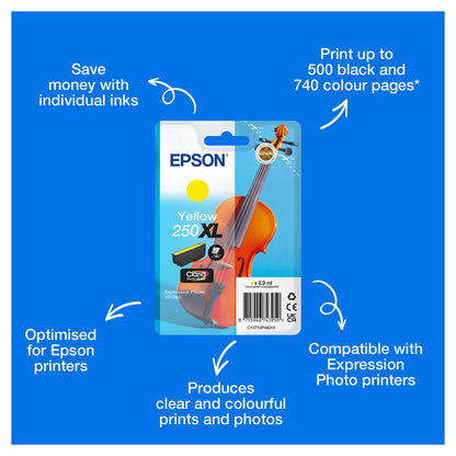 EPSON Tinte gelb 8.9ml XP 980, ''250XL''