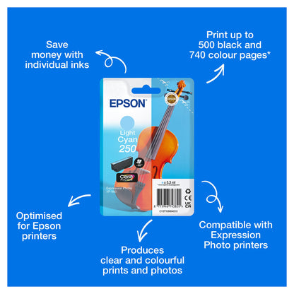 EPSON Tinte light cyan 5.3ml XP 980, ''250''