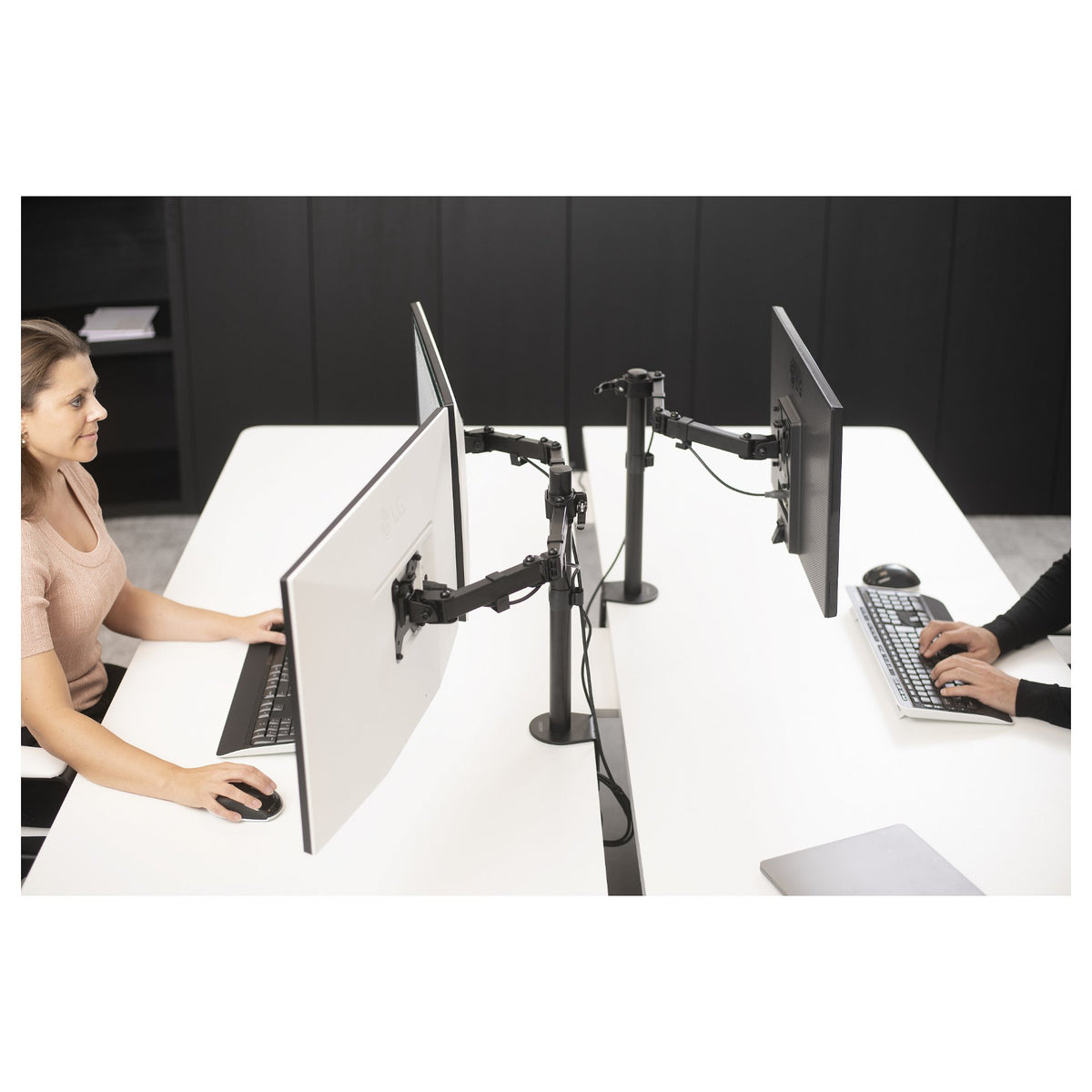 Monitor-Tischhalterung - passend fr Displays von 13 bis 27" mit VESA-Gren 75 x 75 oder 100 x 100