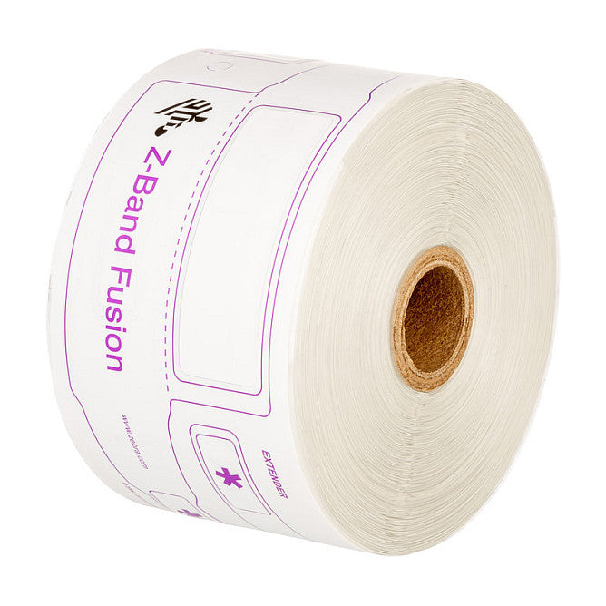 Zebra Z-Band Fusion - polypropylene (PP) - adhesive - white - 70 x 22 mm 1000 pcs. (5 roll(s) (FID-A