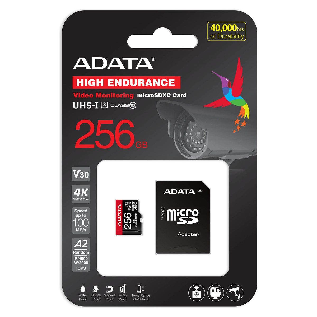 CARD ADATA High-Endurance-microSDXC UHS-I Speicherkarte 256 GB