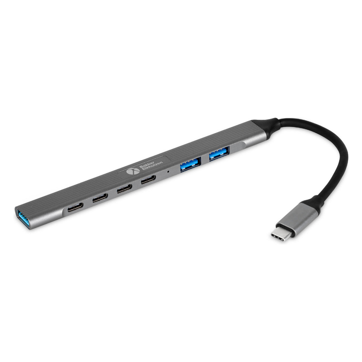 BakkerElkhuizen USB-C Hub 7-in-1 (3 x USB-A + 4 x USB-C)