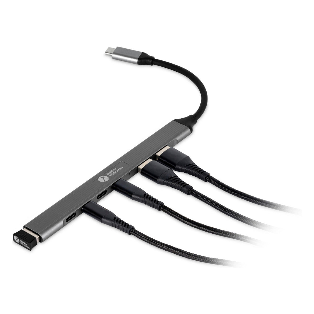 BakkerElkhuizen USB-C Hub 7-in-1 (3 x USB-A + 4 x USB-C)