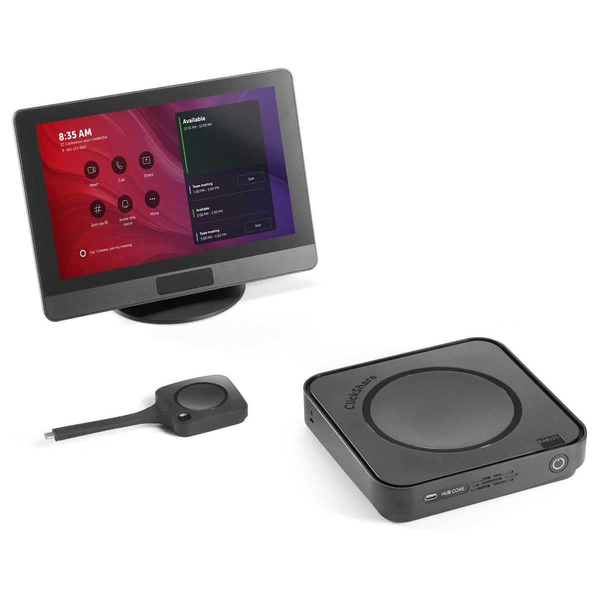 Barco ClickShare Hub Core - Modulares Videokonferenzraumsystem - mit ClickShare Control Panel - power adapter included