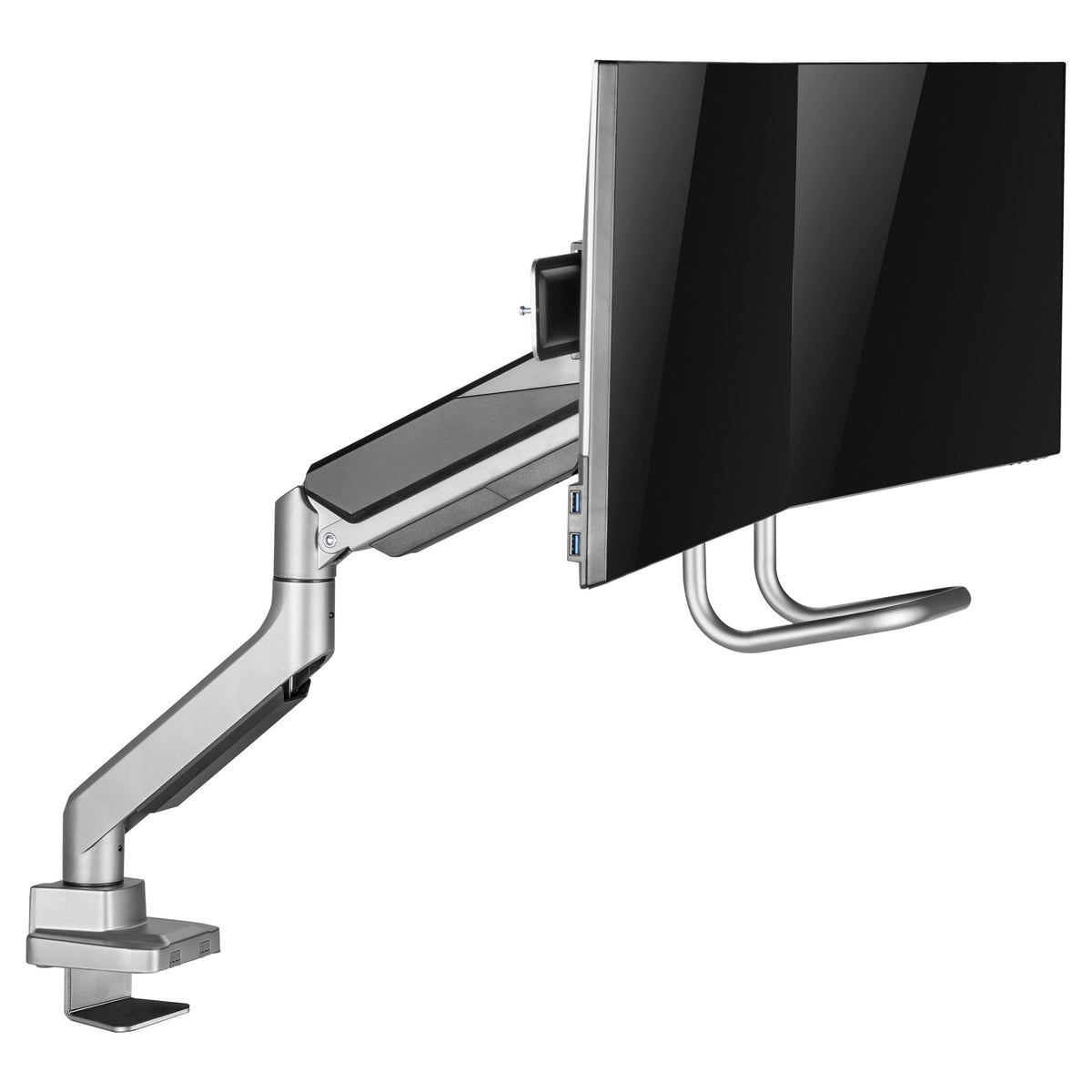 Equip Tischhalterung 17"-32"/2TFT 360° Gasfeder 9Kg silber lite Retail